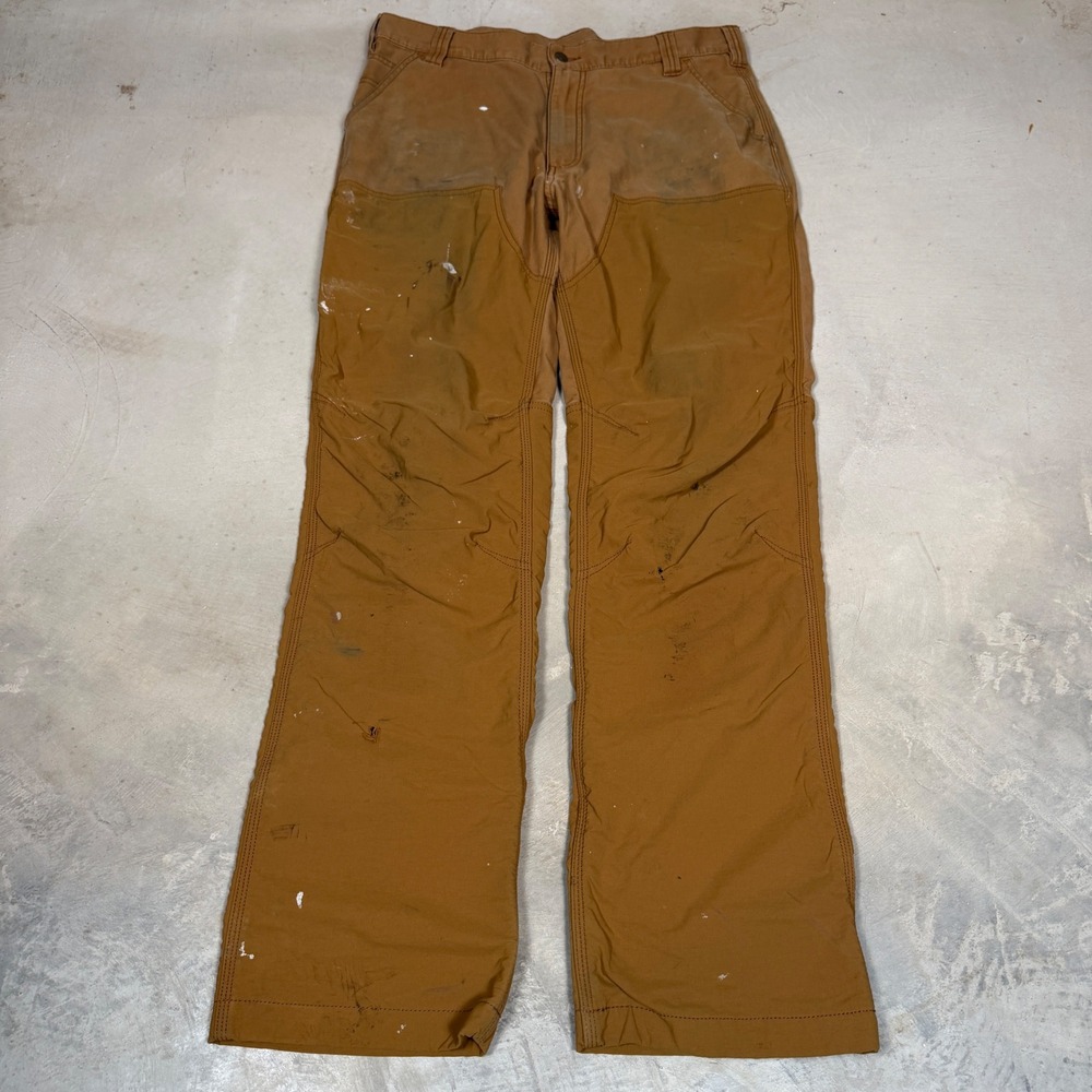 Carhartt Full Swing Steel Double Front Work Pants Brown 103365 36x34 Mens